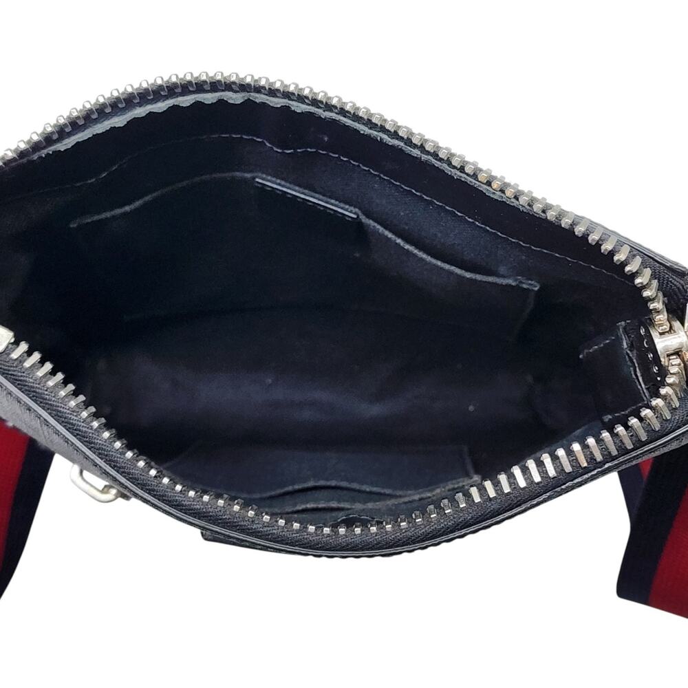 Gucci GG Supreme Small Messenger Crossbody Bag Black Gray 792082 - $1580 - Picture 6 of 9